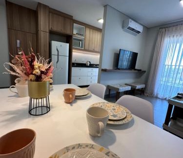 Foz do Iguacu City Centre Apartamento | Sofisticação no centro gastronômico de Foz
