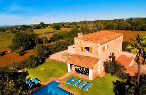 Felanitx Villa | Son Mas 402 maravillosa finca rústica con piscina privada, terraza, jardín y aire acondicionado