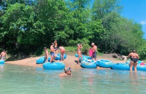 Prairie Lea Casa | Son's Blue River Camp LogCabin1 - Beautifully done cabin on the San Marcos River!