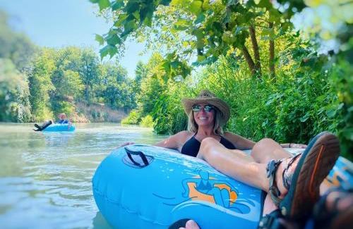 Prairie Lea Casa | Son's Blue River Camp LogCabin1 - Beautifully done cabin on the San Marcos River!