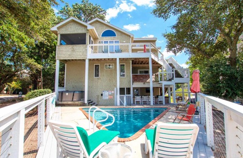 Corolla Light Casa | Soundfront, Private Pool, Hot Tub, Sound Views, Community Amenities, 345, Carolina Sunset
