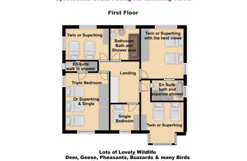 Wootton Wawen Casa | South View Country House Sleeps 12 - Hot Tub - Views