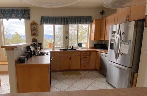 Pagosa Springs Casa | Adobe al sudoeste con vistas a la montaña extraordinaria