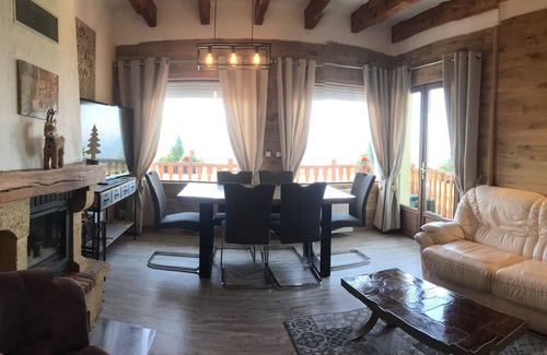 Guillaumes Apartamento | Spa privé Appt de charme Valberg vue panoramique montagne