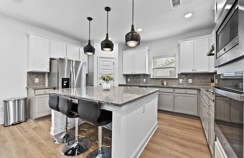 Lawrenceville Casa | Spacious 5-bedroom house with outdoor fireplace near Pleasant Hill!