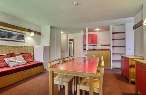 Plagne 1800 Apartamento | Amplio apartamento para 8 personas en Plagne 1800 con balcón
