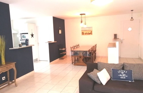 Mimizan Villa | Villa espaciosa y confortable para 8 personas con piscina, tranquila