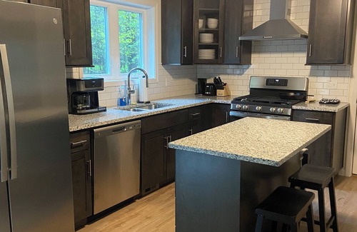Gouldsboro Casa | Spacious brand new 4-bedroom house in wonderful Big Bass Lake with AC