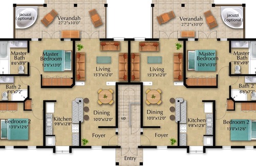 Enterprise Apartamento | Amplio, condominio ventoso!