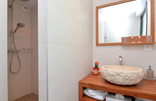 Hunawihr Apartamento | Liesel-Loft-Apartamento-Baño con ducha-Vineyard view