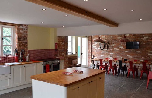 Market Drayton Casa | granero cómoda espaciosa con carácter, en un entorno tranquilo.