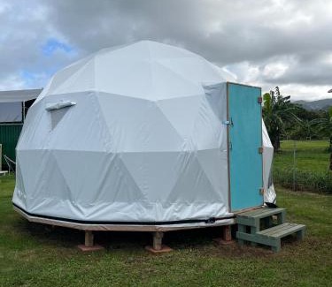 Laie Otro | Spacious Dome Tent Glamping Camping Laie North Shore Oahu