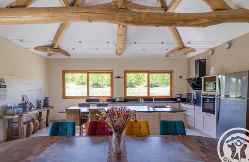 Echemire Cabaña | Gran casa rural reformada con piscina privada cerca de Angers
