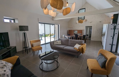 Huisseau-sur-Mauves Cabaña | Gran casa rural espaciosa y moderna con jardín y actividades en Val de Loire