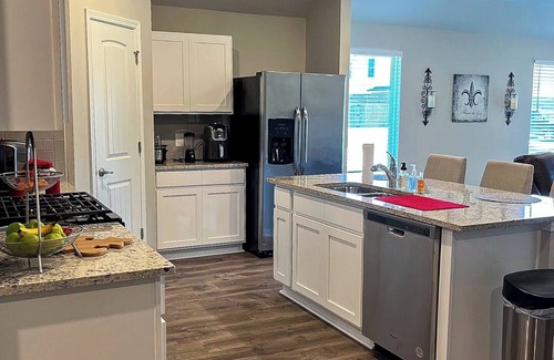 Lake Charles Casa | Spacious Home Base with Private Office—Perfect for Remote Work