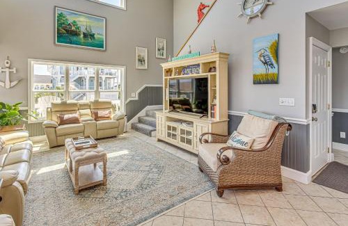 Ocean Isle Beach Casa | Spacious Home with Boat Dock in Ocean Isle Beach!