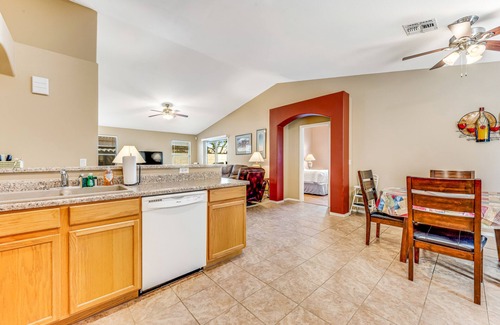 Rancho Mirage Casa | Spacious home with private heated pool with waterfall, putting green & firepit