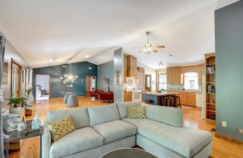 Lake Lure Casa | Spacious Lake Lure Family Home with Deck and Fire Pit!
