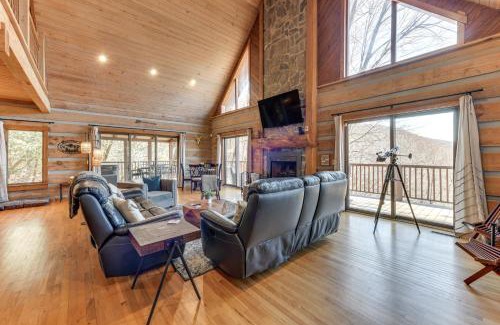 Maggie Valley Casa | Spacious Maggie Valley Cabin with Waterfall On-Site!