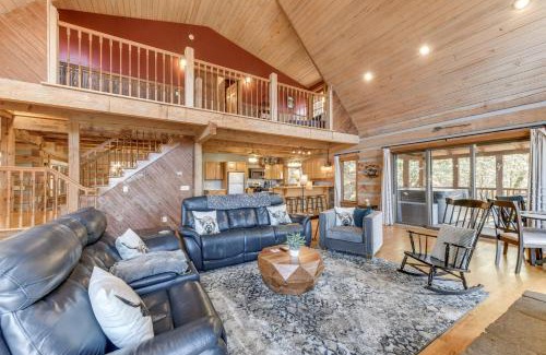 Maggie Valley Casa | Spacious Maggie Valley Cabin with Waterfall On-Site!