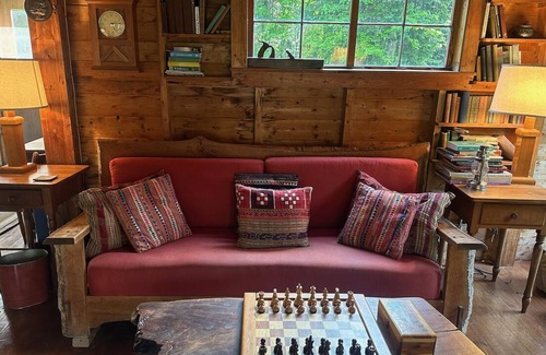 Greensboro Casa | Spacious, rustic getaway on Caspian Lake with two docks & lawn.