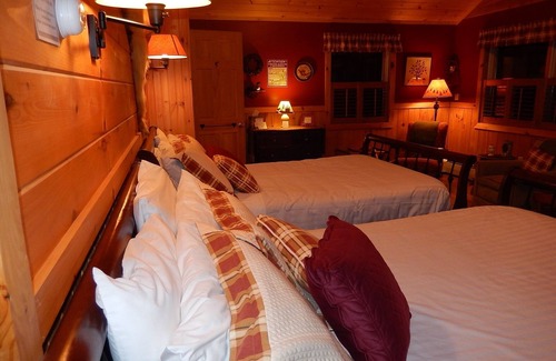 Saranac Lake Apartamento | Amplia Adirondack Bed & Breakfast Suite con chimenea