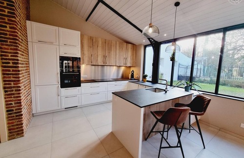 Arneke Cabaña | Casa en Arneke con jardín privado, 3 hab., 2 baños, parking, cerca de Cassel y Esquelbecq