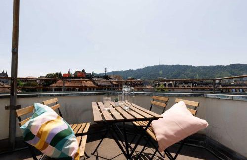 Sihlfeld Apartamento | Spacious Zurich Apt Huge Terrace & Views