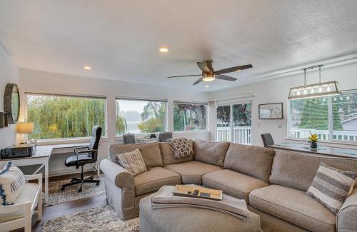 Fort Lewis Casa | Spanaway Lakefront House Dock, Fire Pit