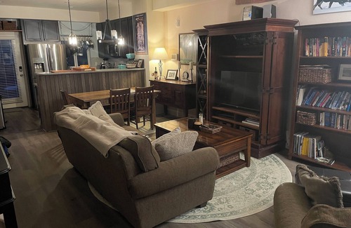 Longmont Casa | SpeakEasy Suite, relax in classic luxury with private living space and bedroom