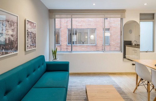 Financial District Apartamento | Spectacular High-End Apartment in Chapinero Alto with Wifi