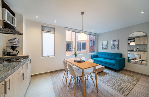 Financial District Apartamento | Spectacular High-End Apartment in Chapinero Alto with Wifi