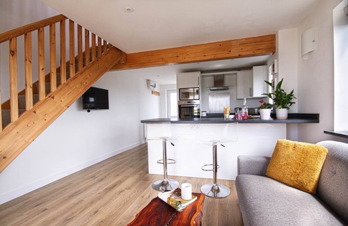 Porthtowan Apartamento | Spectacular one bedroom apartment , incredible coastal views, walk to the beach