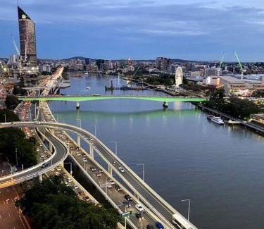 South Brisbane Apartamento | Spectacular River View Apartment