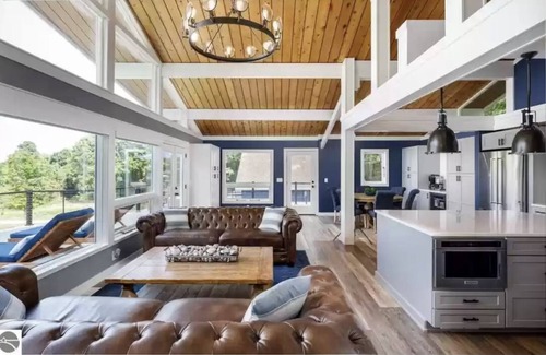 Lake Leelanau Cabaña | Spectacular view of Lake Michigan on wooded 37 acres access to beautiful beach