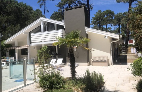 Soorts-Hossegor Villa | Villa de ensueño "La Californienne" en Hossegor, piscina climatizada