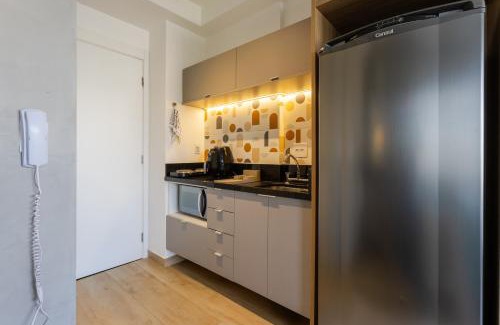 Santo Amaro Apartamento | Stúdio Moderno | Gym | Piscina Rooftop | Market