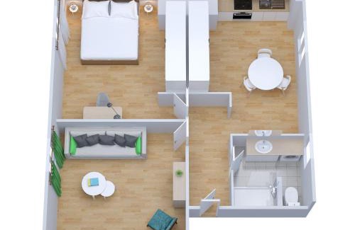 Saint-Nazaire Apartamento | St Nazaire - L'Art Déco - Stationnement Gratuit - Centre ville - Wifi Fibre
