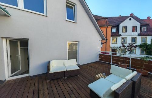 Schwaebisch Gmuend Apartamento | Stadtmitte Apartment im historischen Viertel -100qm Wohnfläche & 30qm Dachterrasse