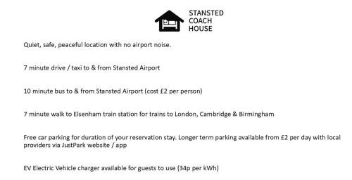Rickling Green Apartamento | Stansted Coach House