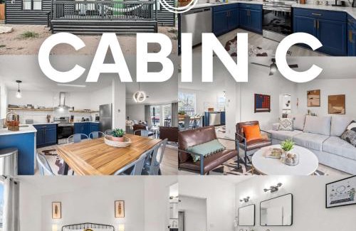 Canyon Lake Casa | Starlight Horizon 2 Cabins CD - Side-by-Side Group Retreat - Pet-Friendly Texas Hill Country Cabins Near Canyon Lake - Pool, Stargazing, Sleeps 16