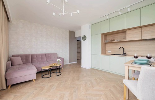 Zywiec Apartamento | Stawy 26 | Żywiec | Pastel Apartment | Parking