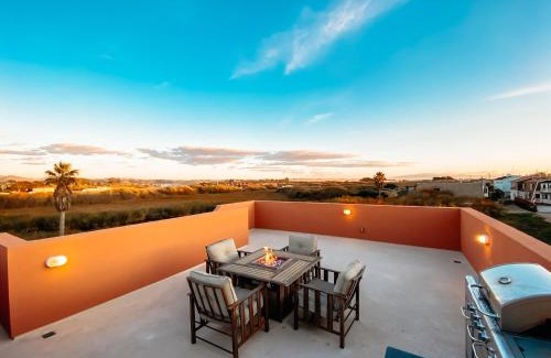 Oceano Casa | Steps to the Beach! Rooftop Deck! Firepit & BBQ!