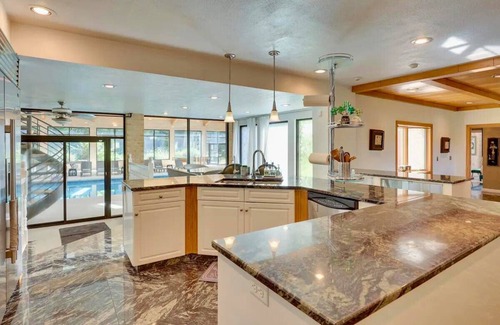 Canfield Casa | Stien Oasis: Heated Indoor Pool Oasis With Theater, Bar&Tennis Court.
