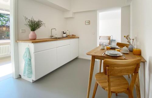 Wolfratshausen Apartamento | Stilvolles Apartment mit Bergblick-Hütte und Garten