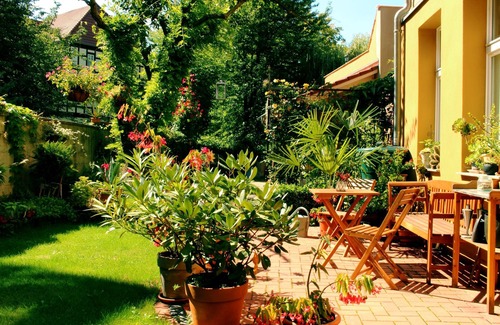 Quedlinburg Apartamento | Apartamentos Stobenstrasse | Terraza jardín, zona tranquila