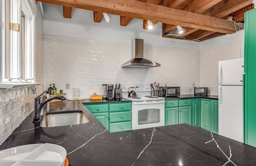 Kabletown Casa | Stone Cabin on Valley View: Firepit + Hot Tub