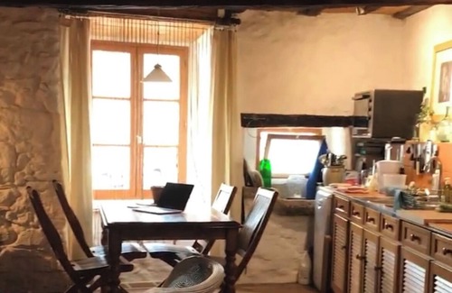 Sougraigne Cabaña | Casa de Piedra con solárium privado y vistas a la montaña