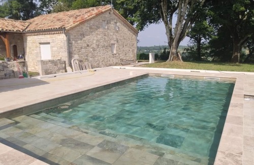 Monbalen Casa | Casa de campaña de piedra vista totalmente renovado y equipado