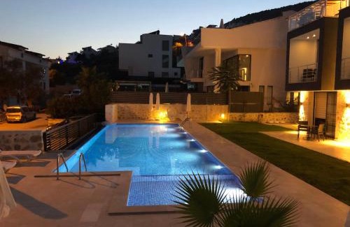 Kalkan Apartamento | Stone House Aparts Dublex 3 plus1 mit Meerblick und Jakuzzi Kalkan No 6